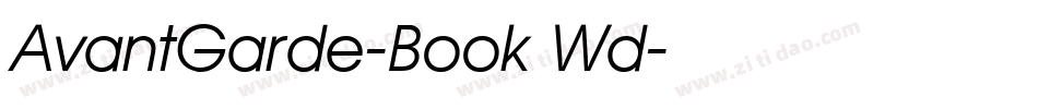 AvantGarde-Book Wd字体转换